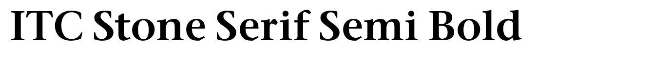 ITC Stone Serif Semi Bold image
